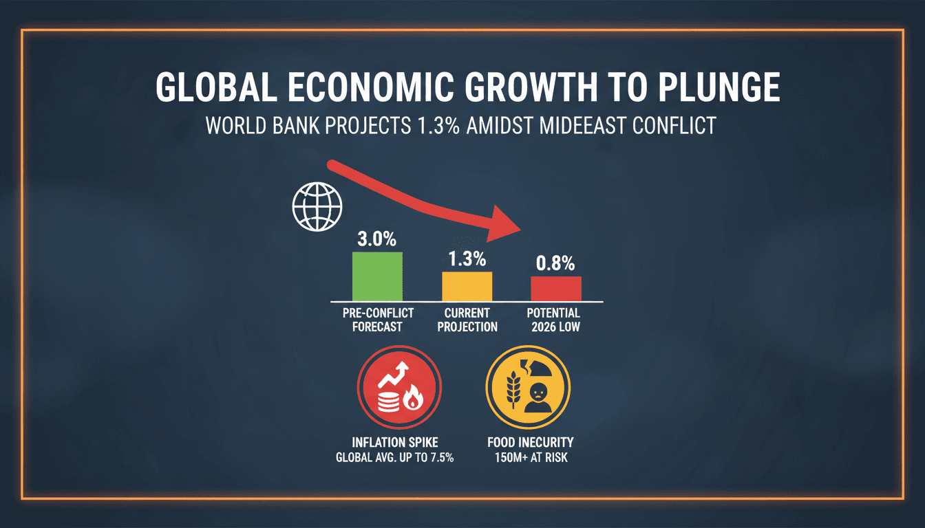 World Bank report on global economic growth and Middle East conflict