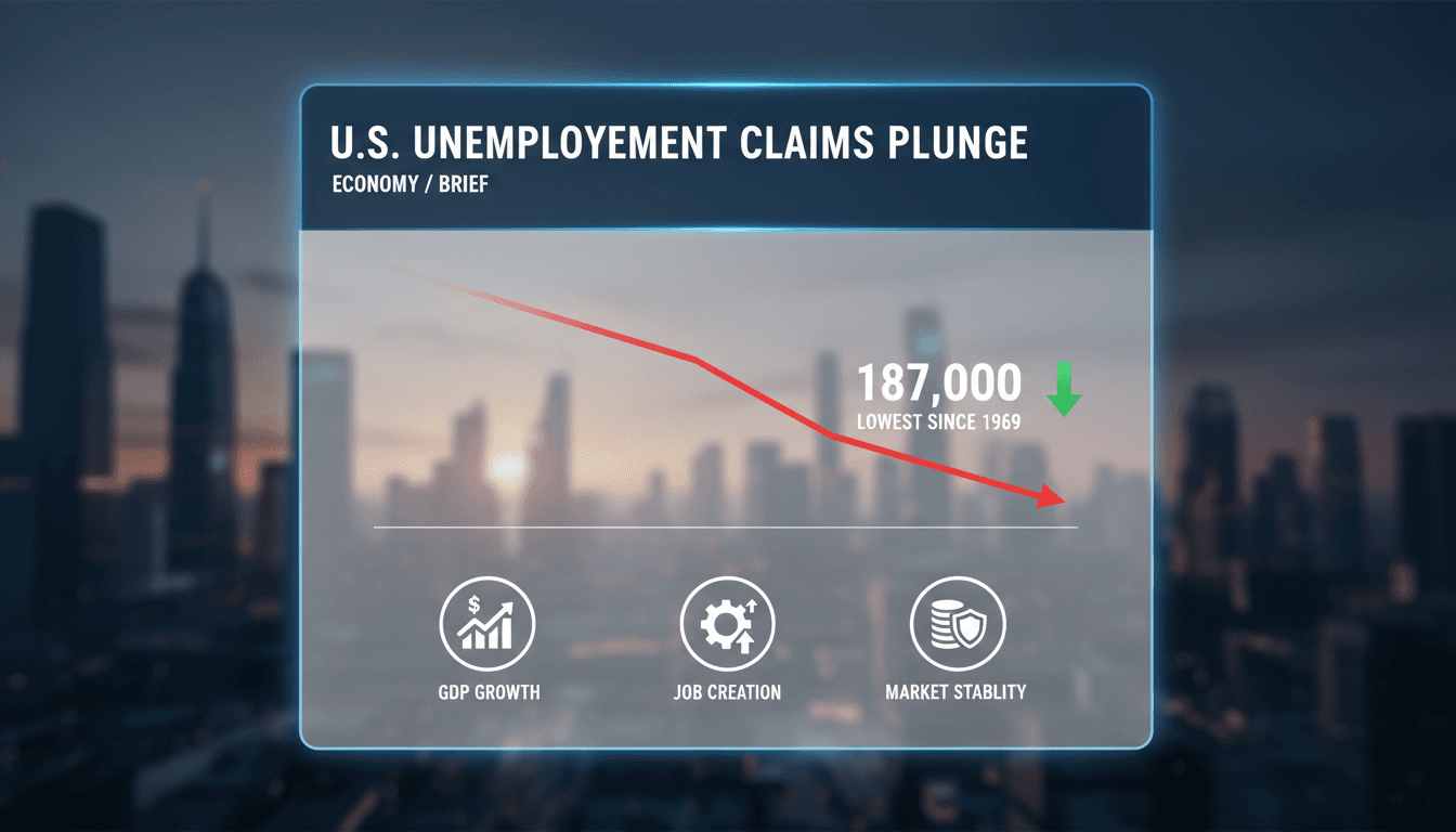U.S. unemployment claims reach lowest level since 1969