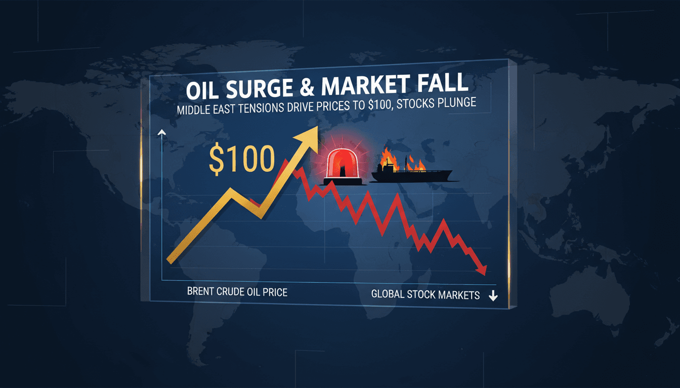 Graph showing the surge in Brent crude oil prices and its market impact