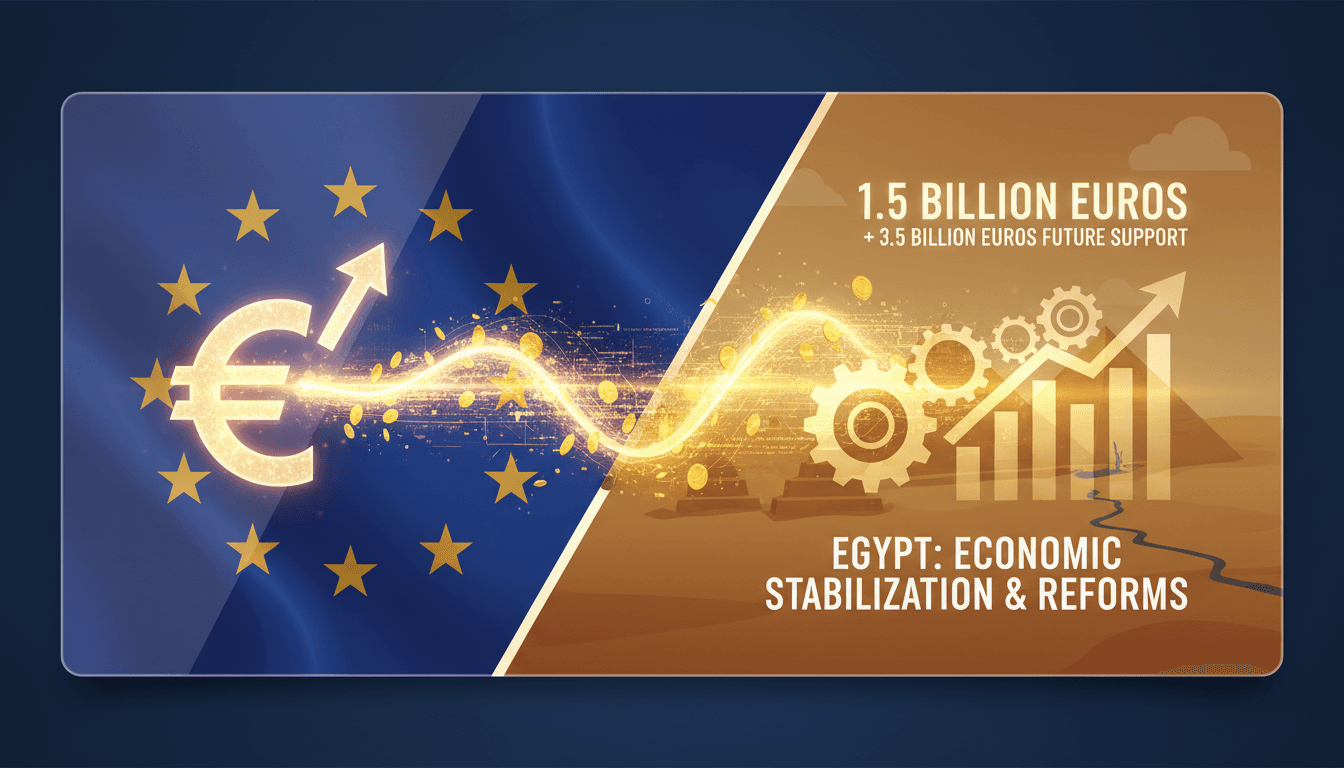 European Commission approves 1.5 billion euros in financial support for Egypt