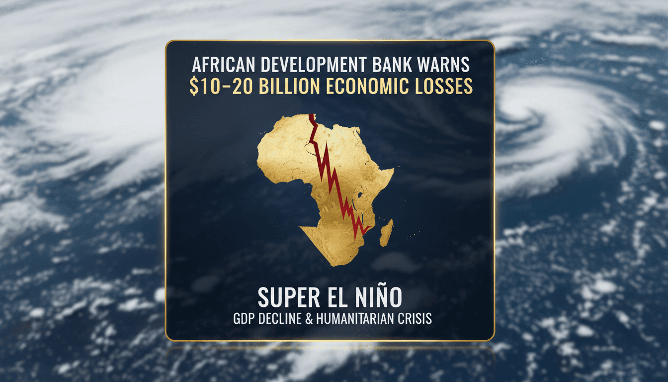 A graphic depicting the economic impact of El Niño on African nations.