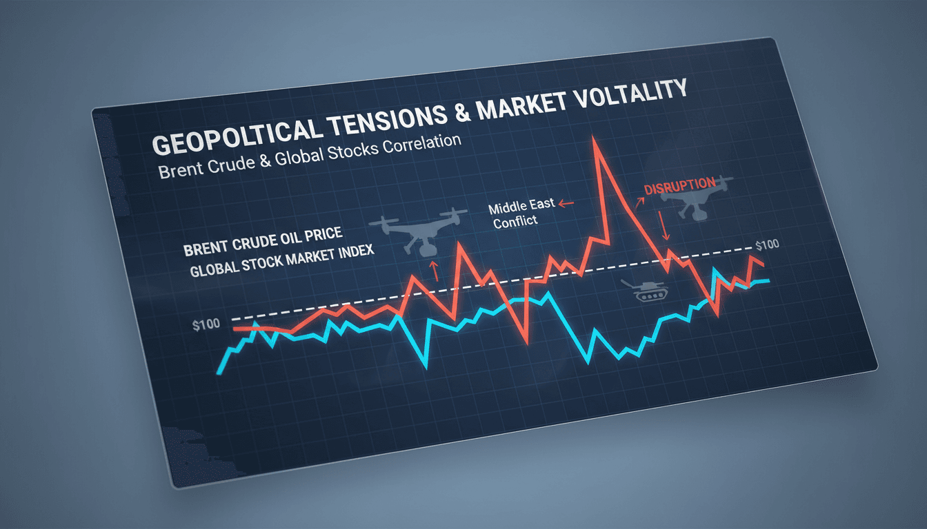 Brent crude oil prices surge past $100 amid geopolitical tensions before retreating