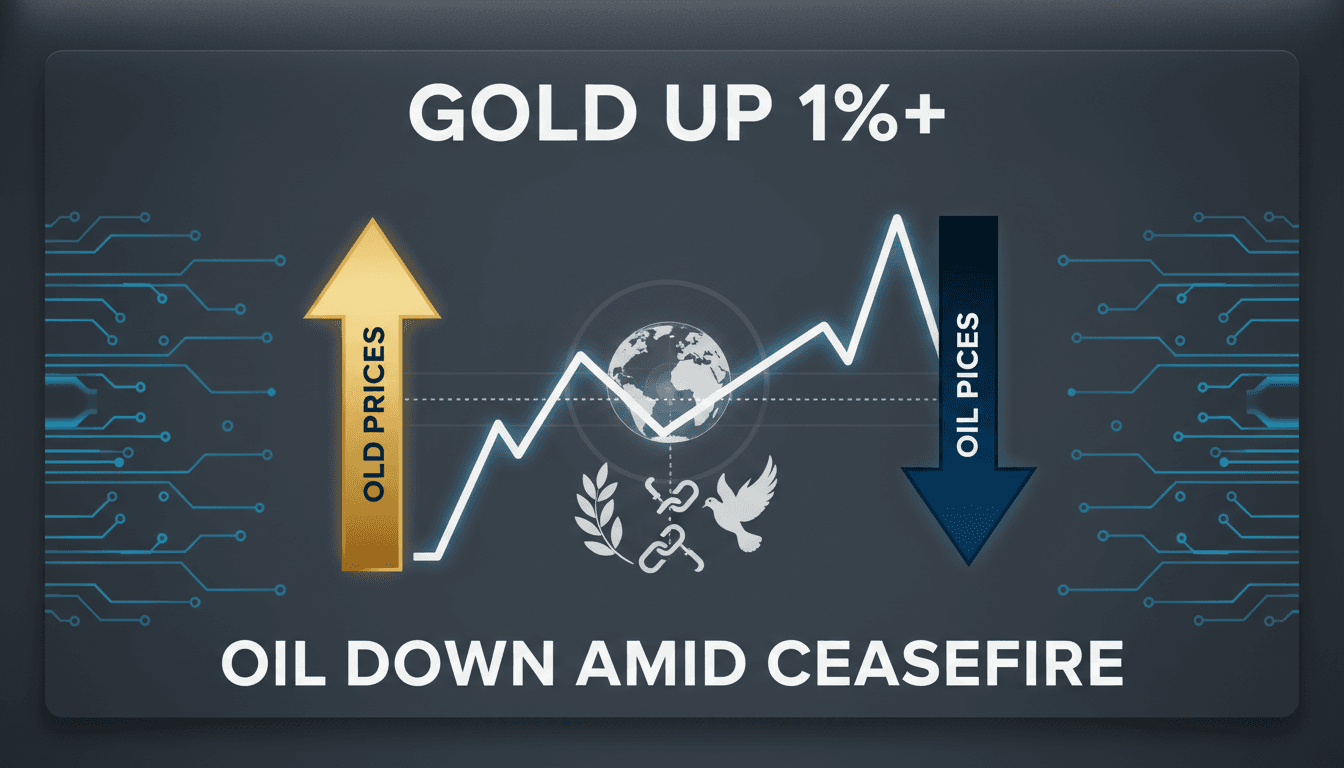 Gold bars with fluctuating price graphs in the background