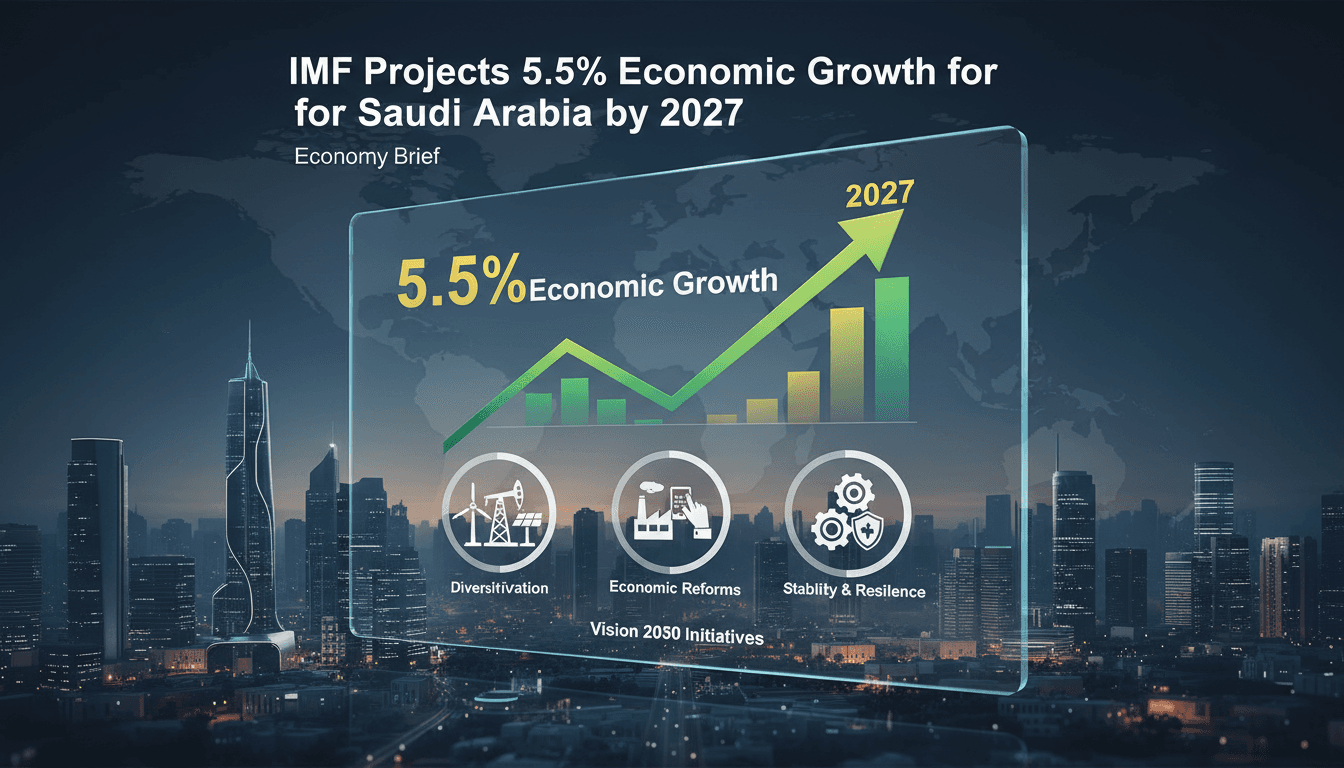 Graph showing projected economic growth in Saudi Arabia by 2027
