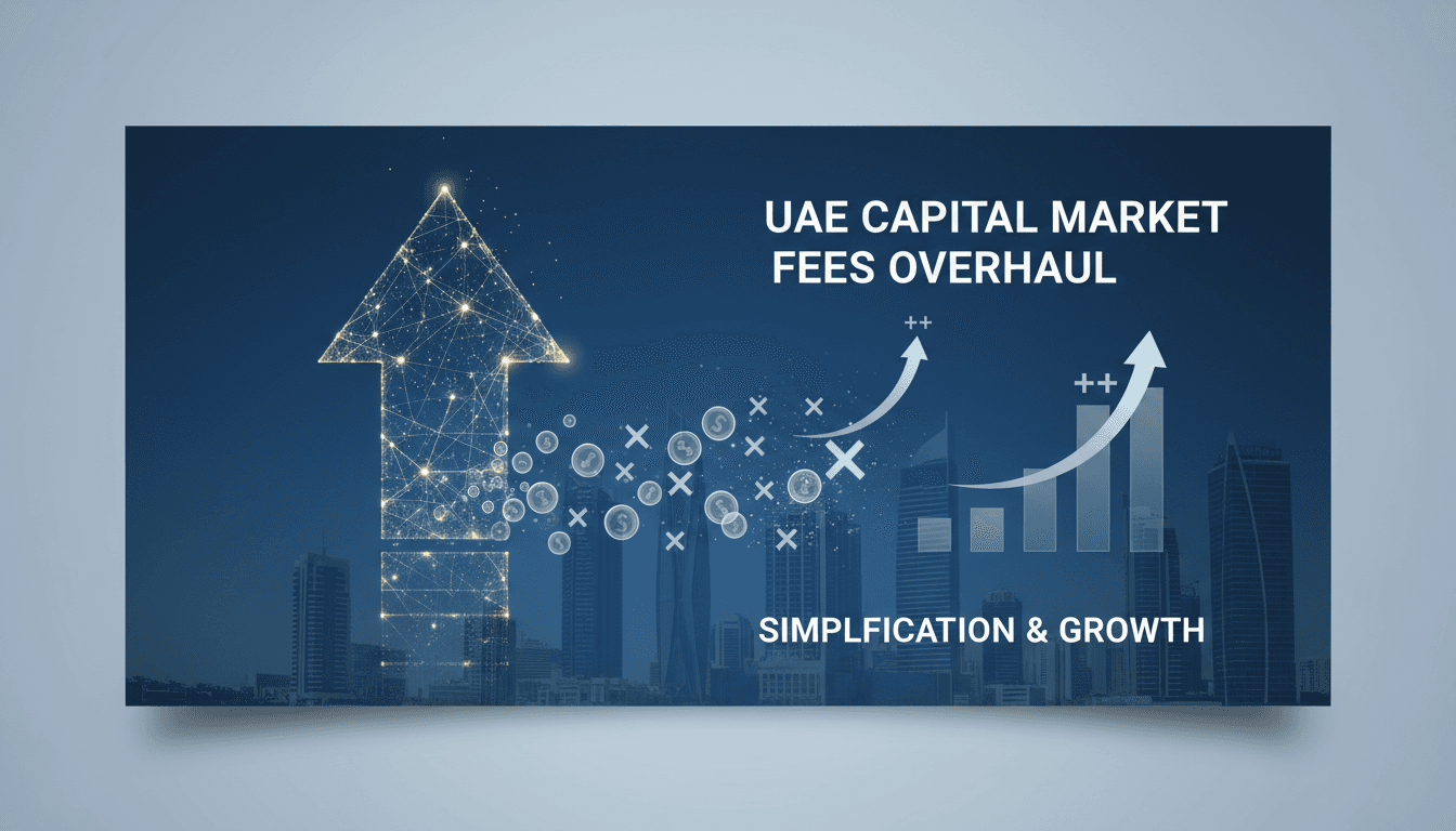 Overview of the UAE Capital Market Authority's fee structure changes.