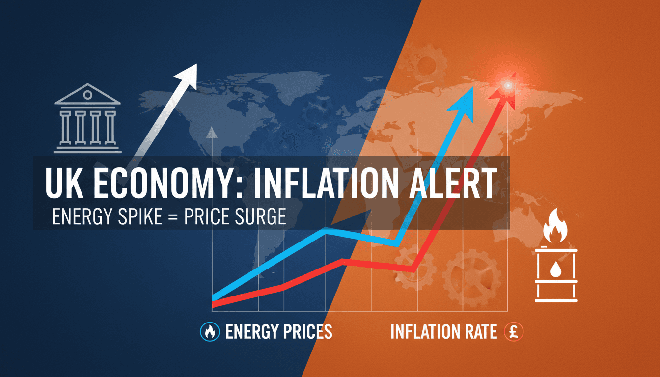 Graph showing the relationship between energy prices and inflation in the UK.