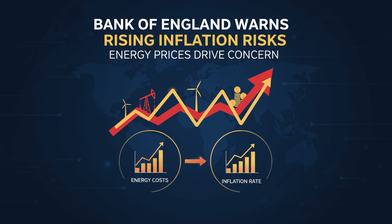 Bank of England warns of rising inflation risks due to energy prices