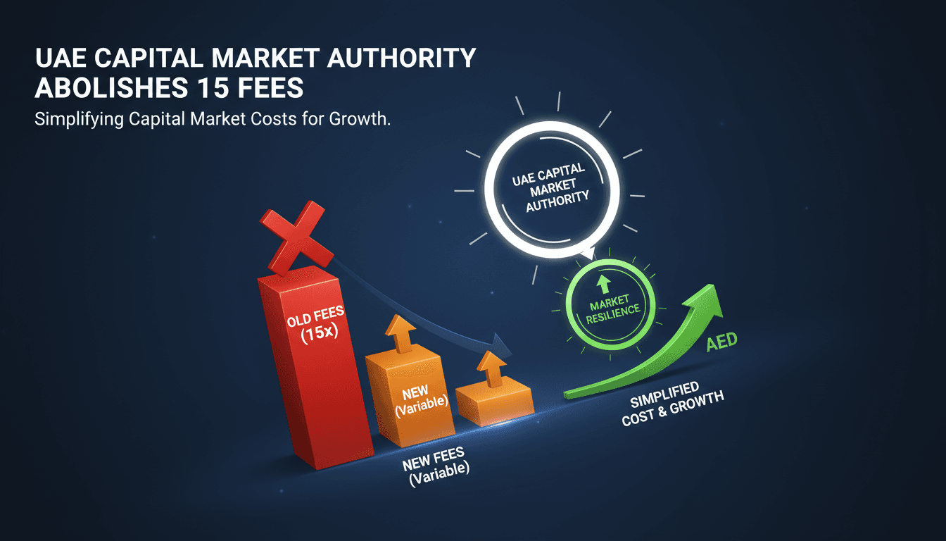 UAE Capital Market Authority Abolishes 15 Fees to Simplify Cost Structure