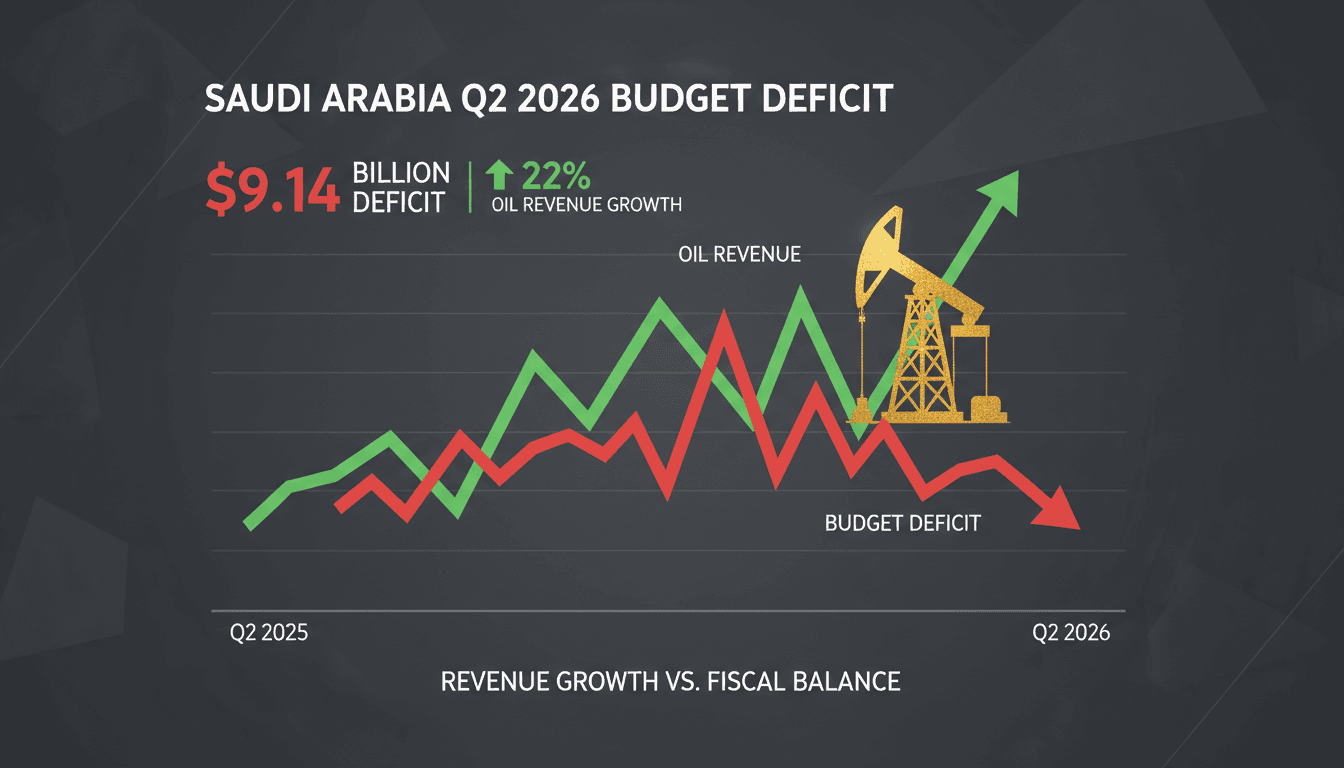 Saudi Arabia reports $9.14 billion budget deficit for Q2 2026