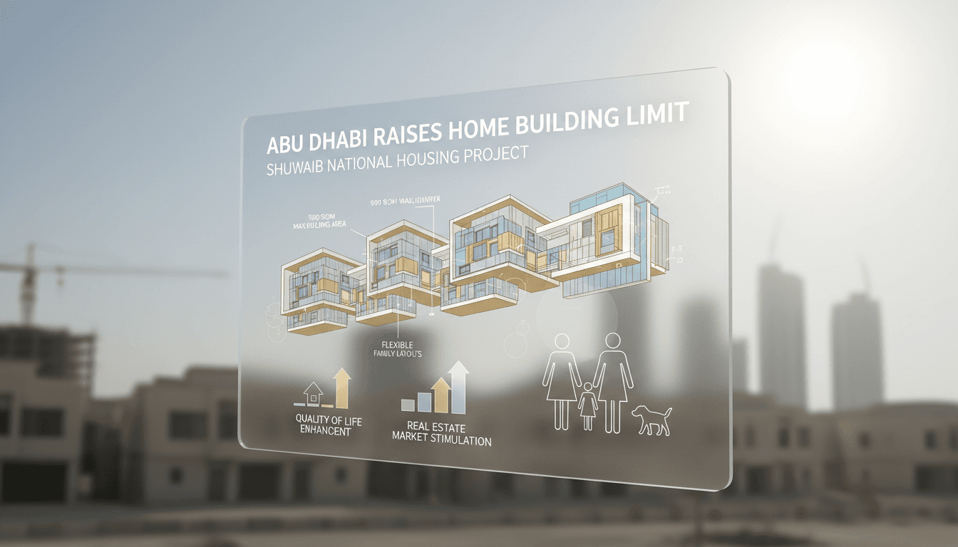 New housing designs in Abu Dhabi's Shuwaib National Housing Project