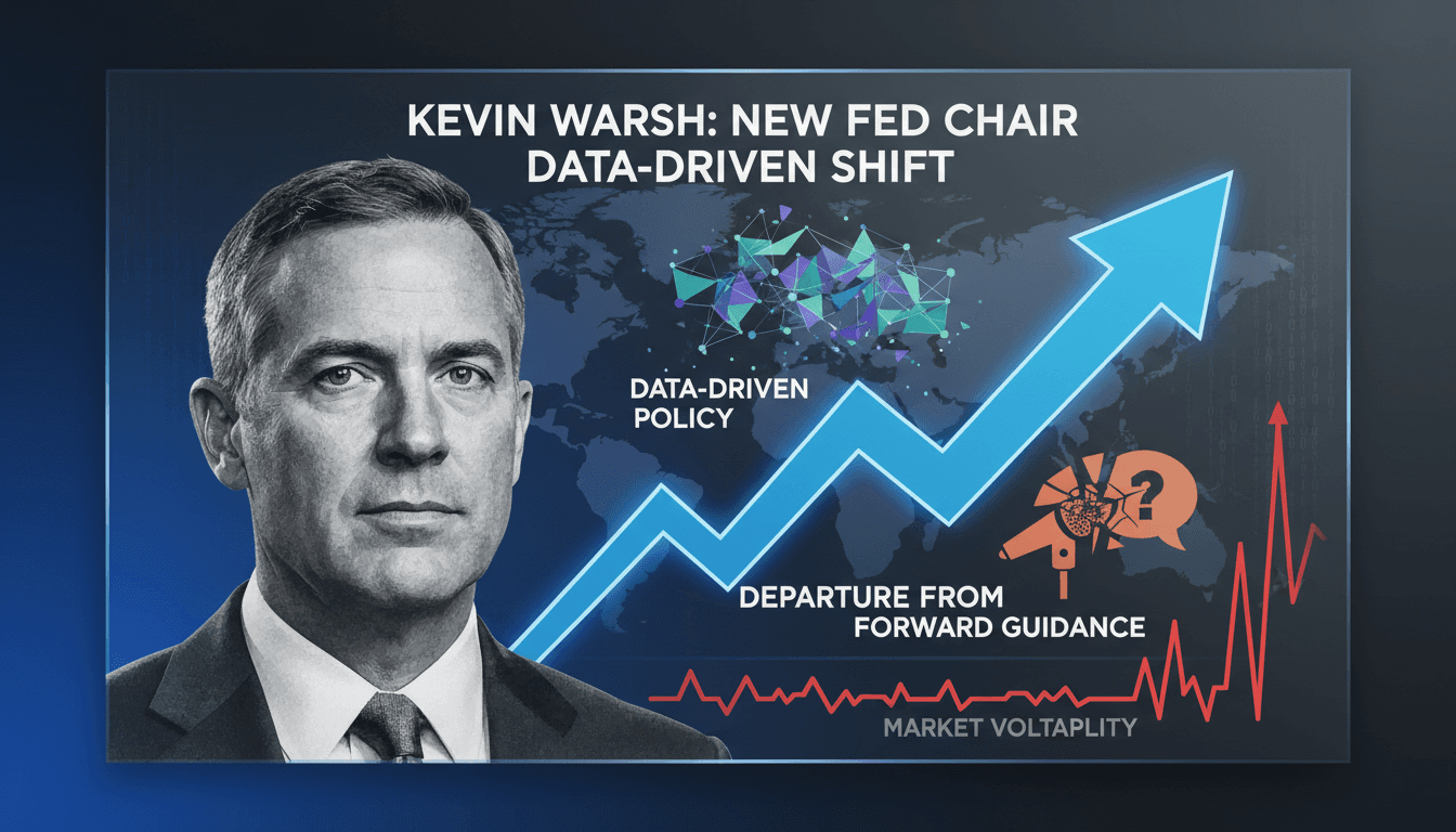 Kevin Warsh, new chair of the Federal Reserve, addressing the press.