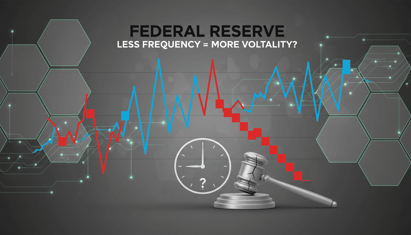 Federal Reserve building with a focus on monetary policy discussions.