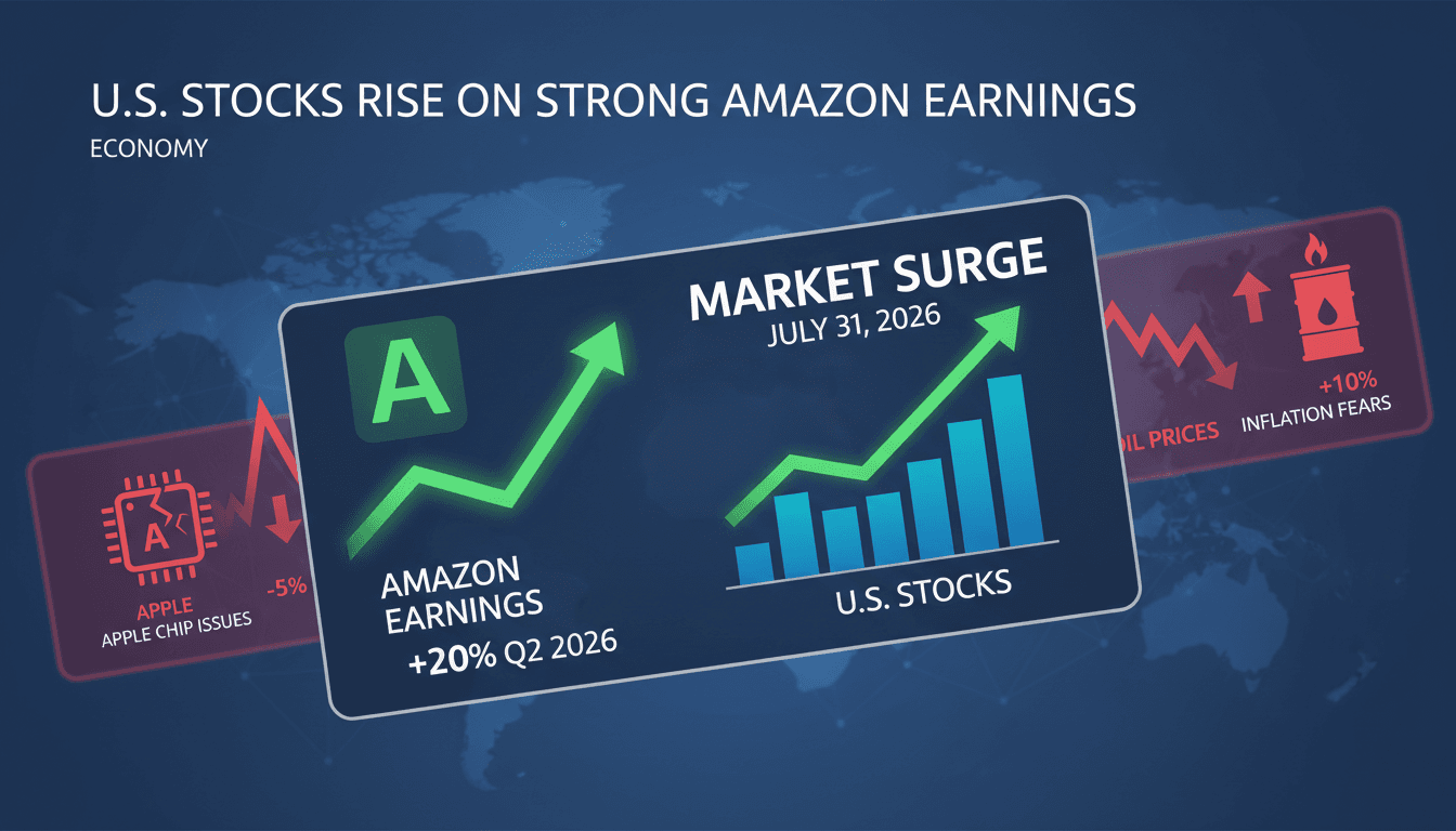 U.S. stock market performance influenced by Amazon's earnings report