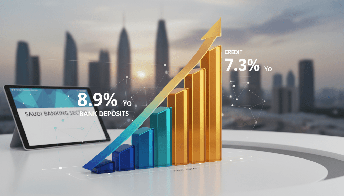 Growth in Saudi Arabia's banking sector deposits and credit