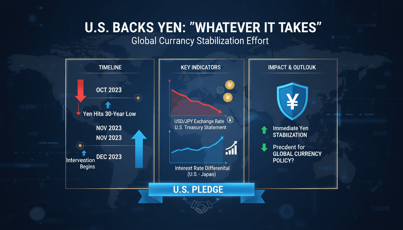U.S. government intervention in foreign exchange market to stabilize yen