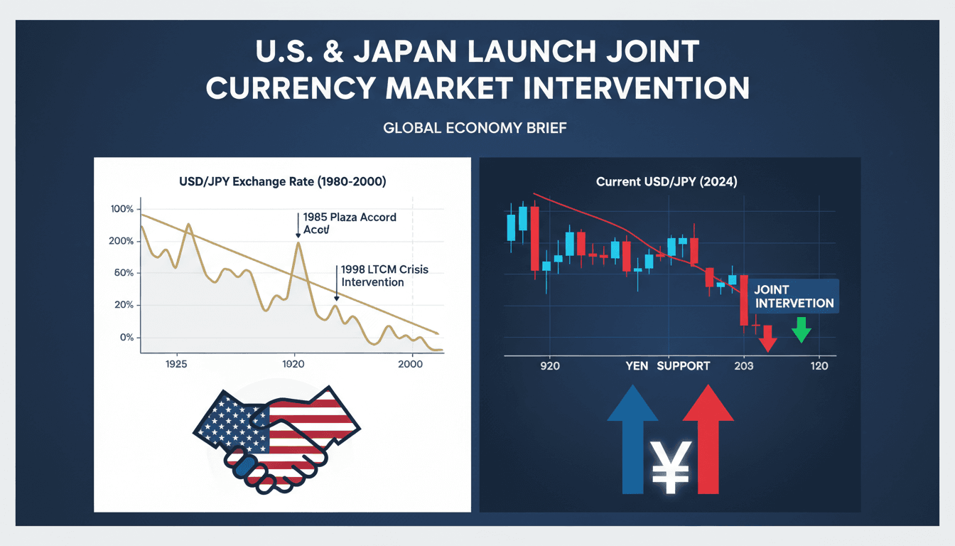 U.S. and Japan flags symbolizing economic cooperation in currency markets