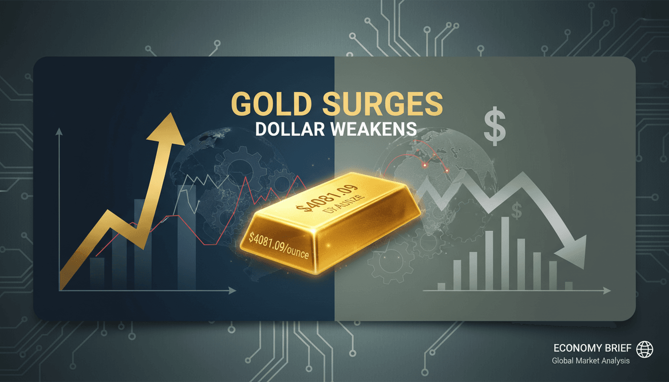 Gold bars with fluctuating price graphs in the background