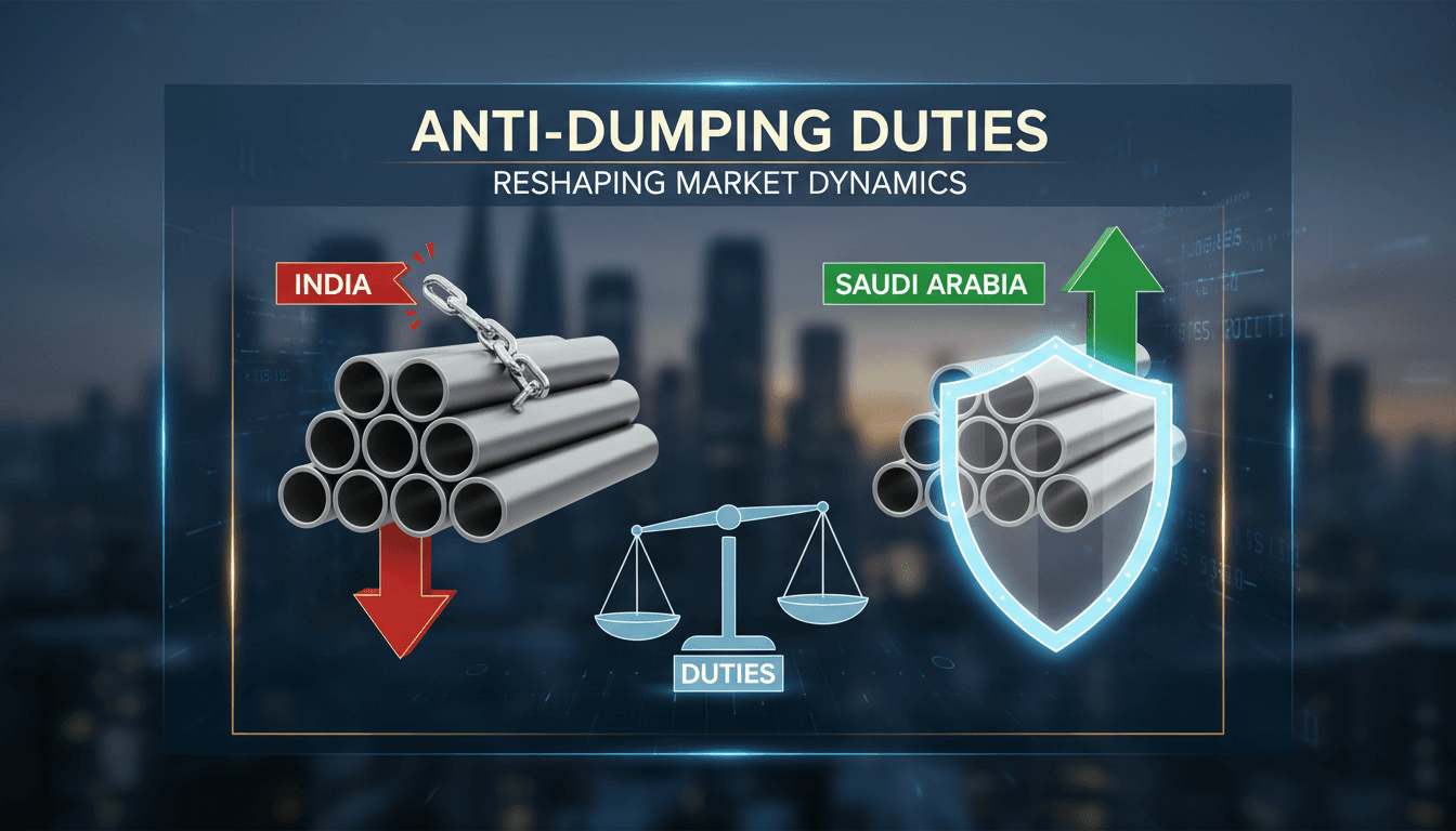 Ductile iron pipes used in construction and infrastructure projects.