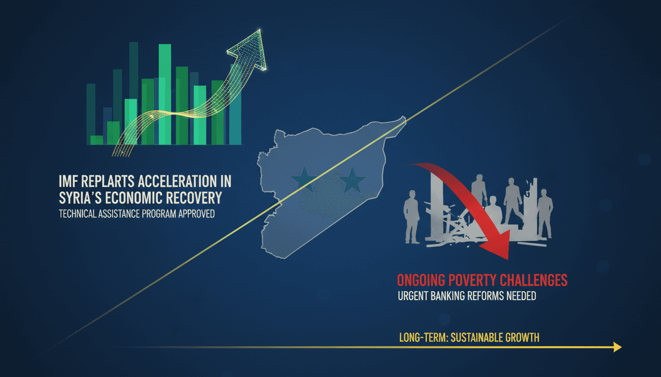 Graph showing Syria's economic growth projections and poverty rates.