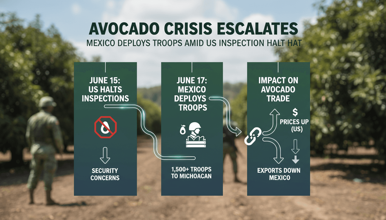 Troops deployed in Michoacan to secure avocado production
