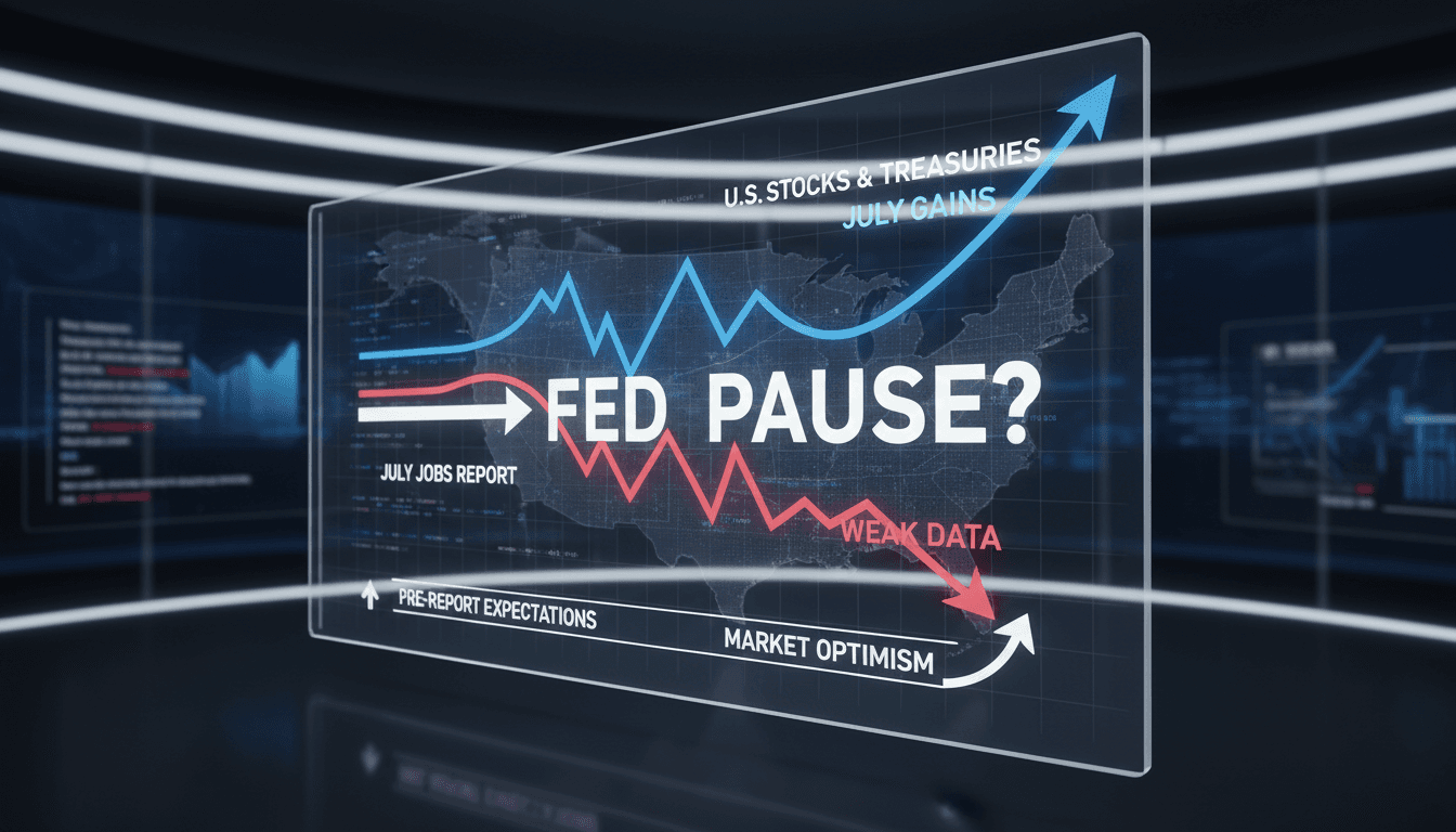 U.S. stock market performance following July jobs report
