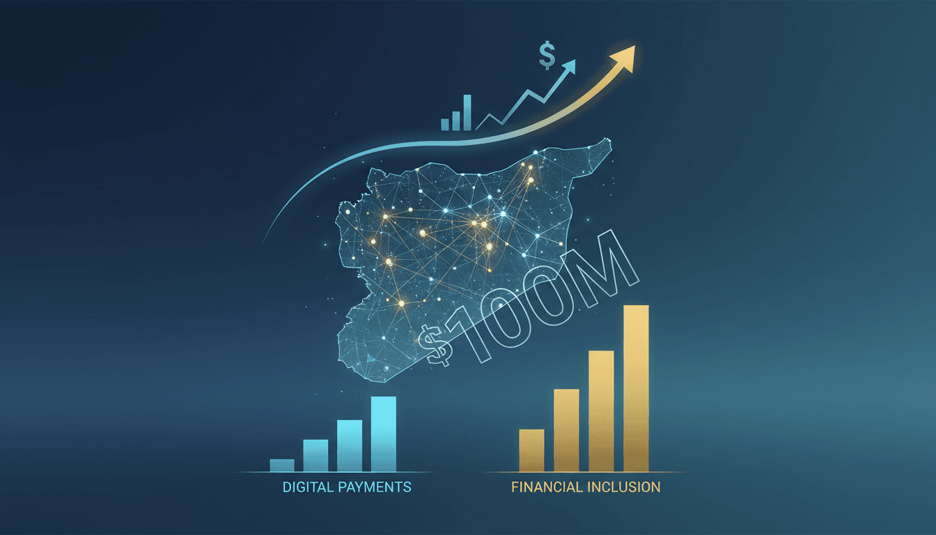 A visual representation of Syria's financial sector modernization efforts.