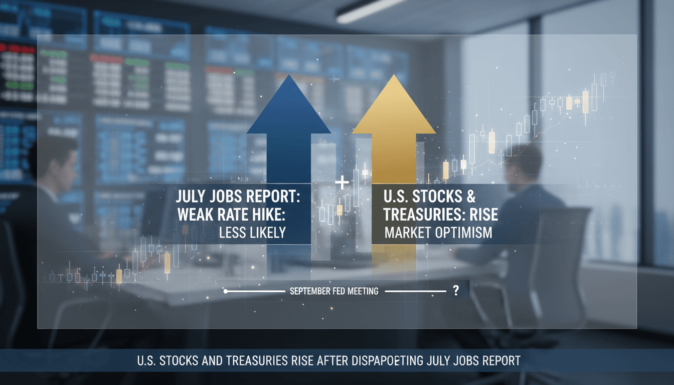 U.S. stock market performance following July jobs report