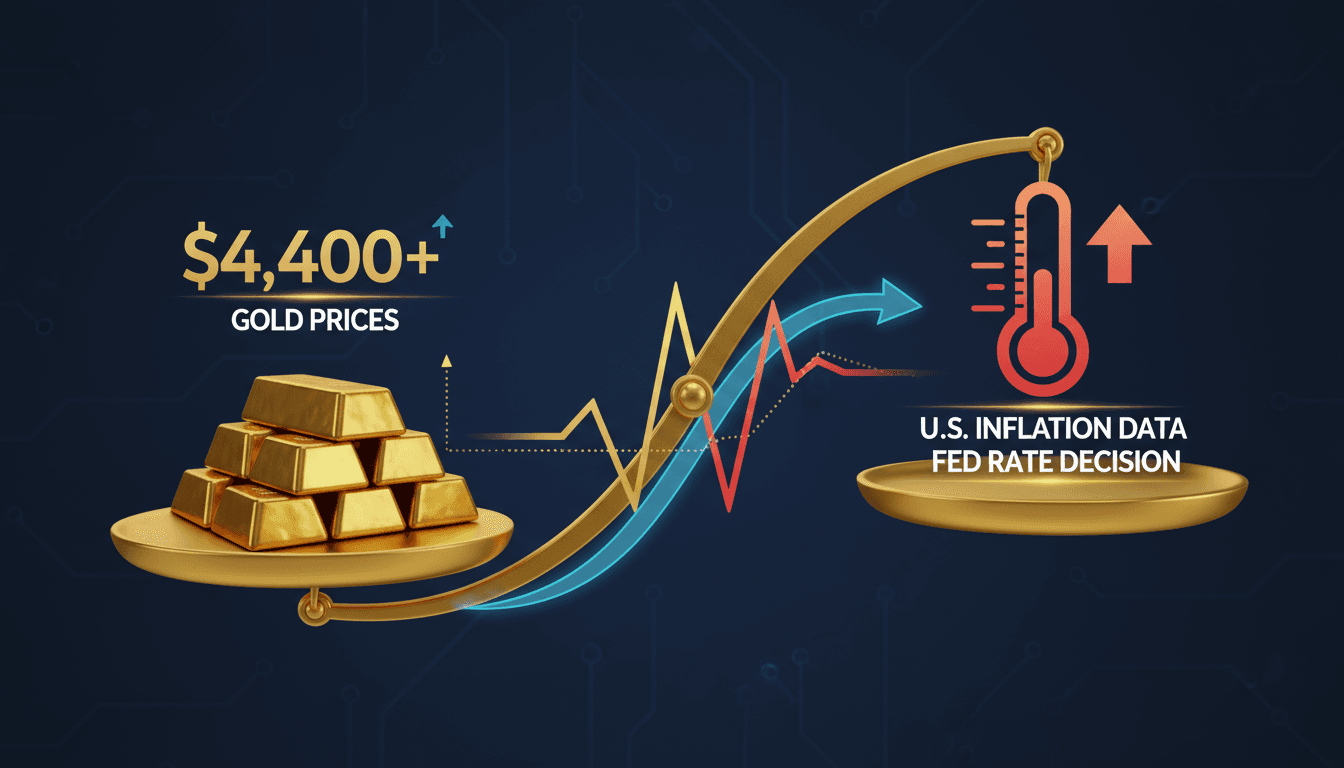 Gold bars with fluctuating price graphs in the background