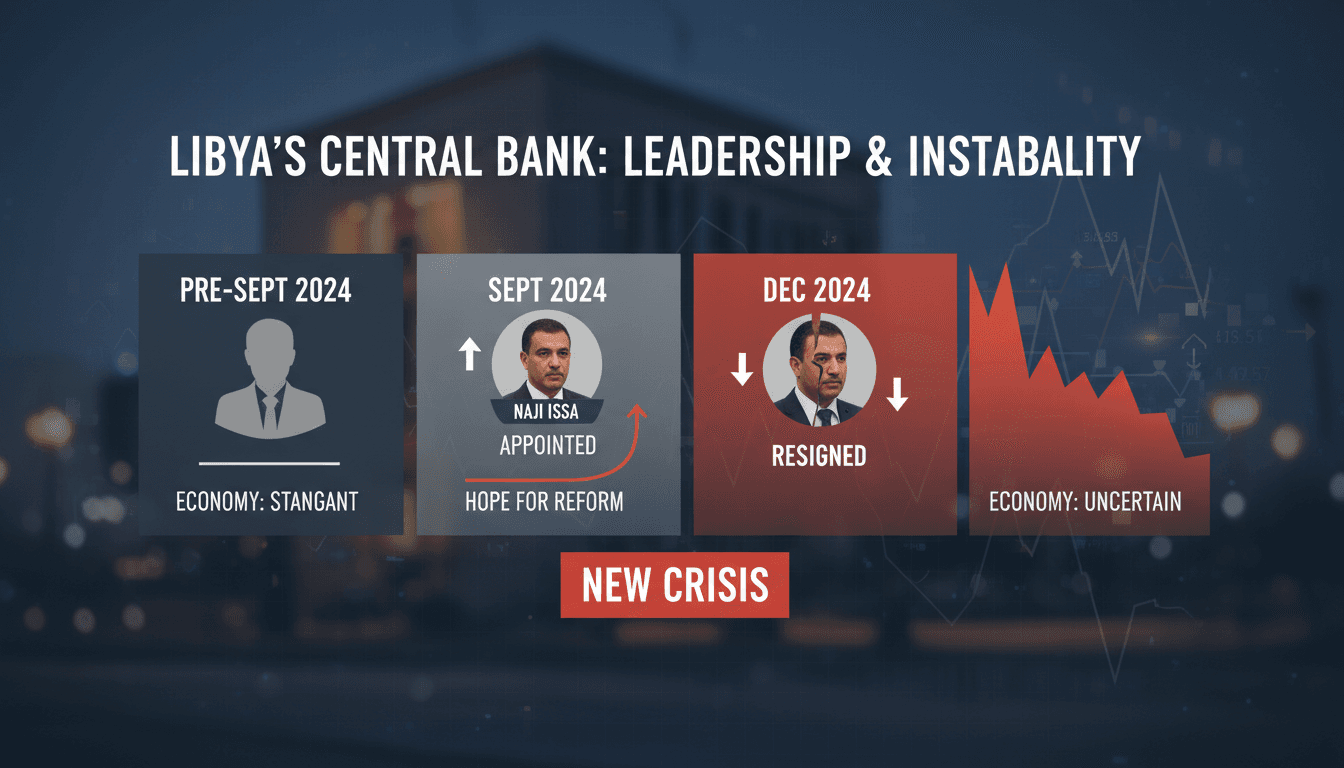 Naji Issa resigns as governor of Libya's central bank