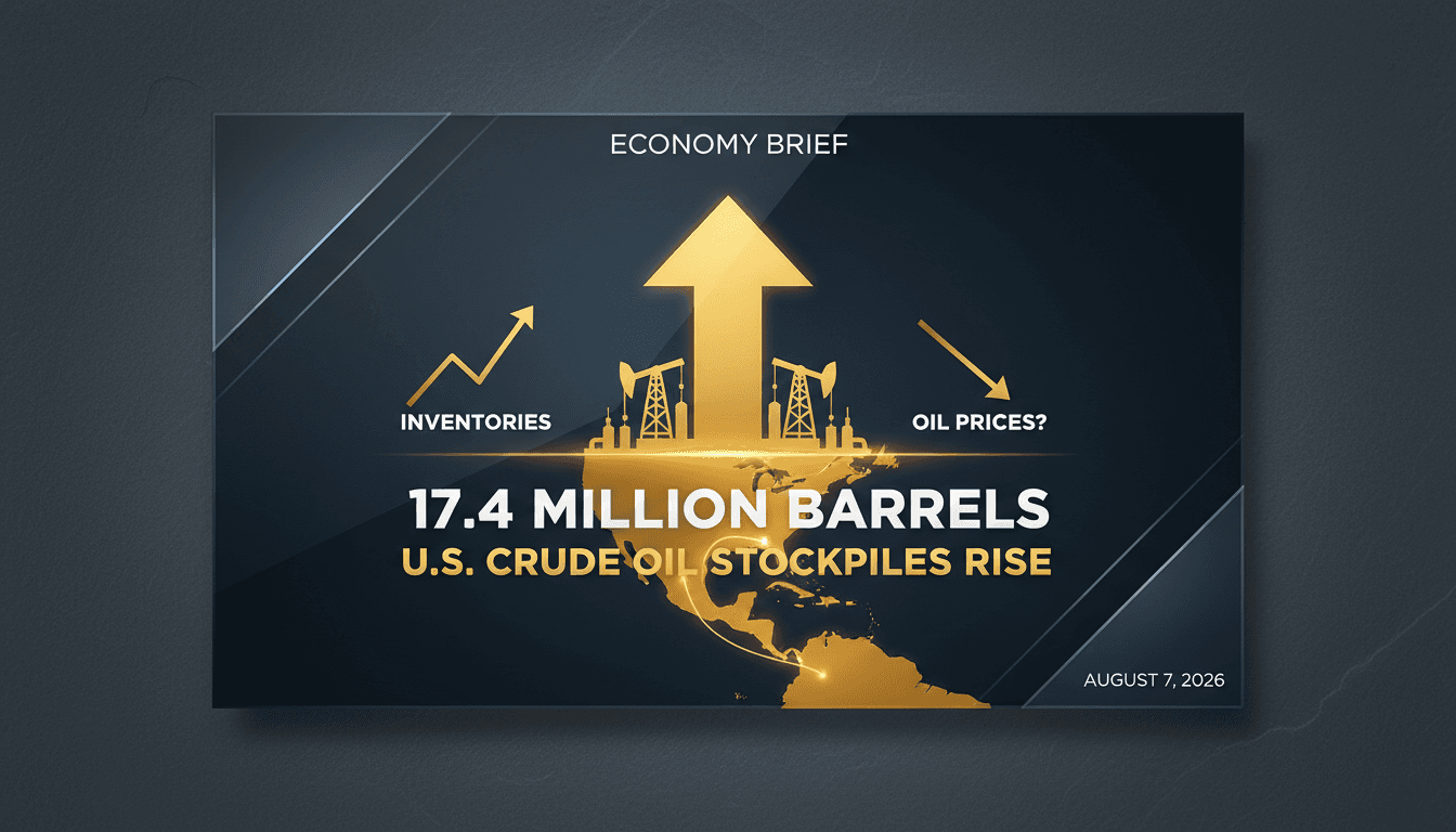 Graph showing the rise in U.S. crude oil inventories and its market implications.