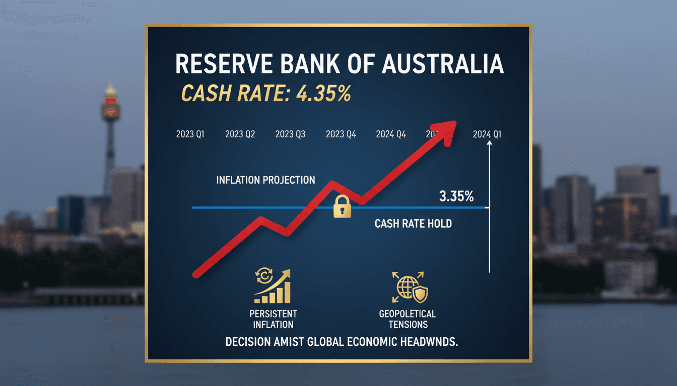 Reserve Bank of Australia Holds Cash Rate at 4.35%