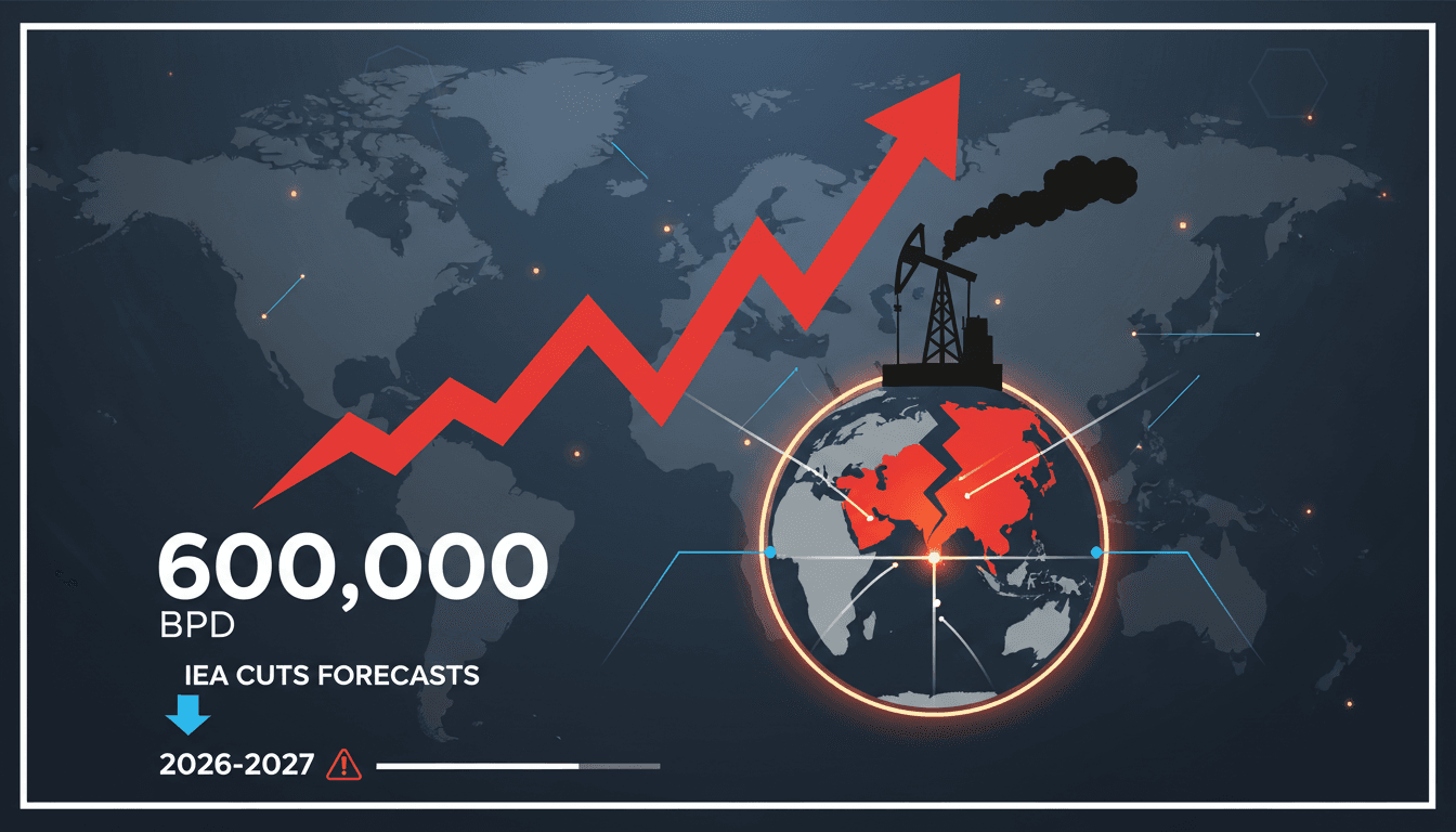 Graph showing potential oil supply disruptions due to the Iran conflict.