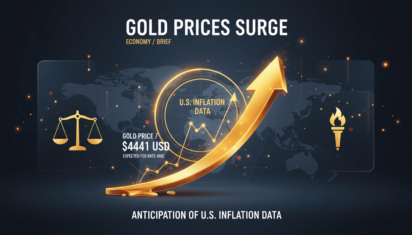 Gold bars with fluctuating price graphs in the background.