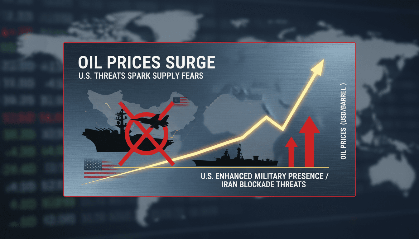 Oil prices rising amid geopolitical tensions with Iran
