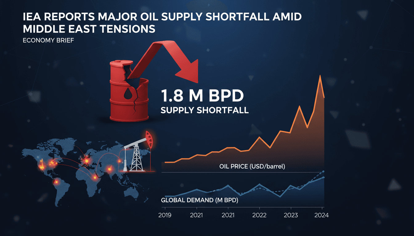 IEA Reports Major Oil Supply Shortfall Amid Middle East Tensions