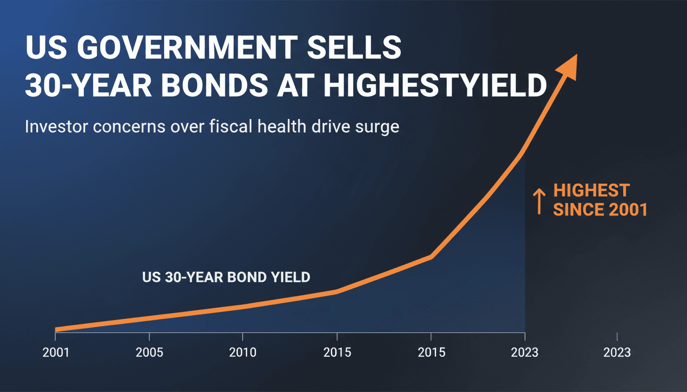 US government sells 30-year bonds at highest yield since 2001