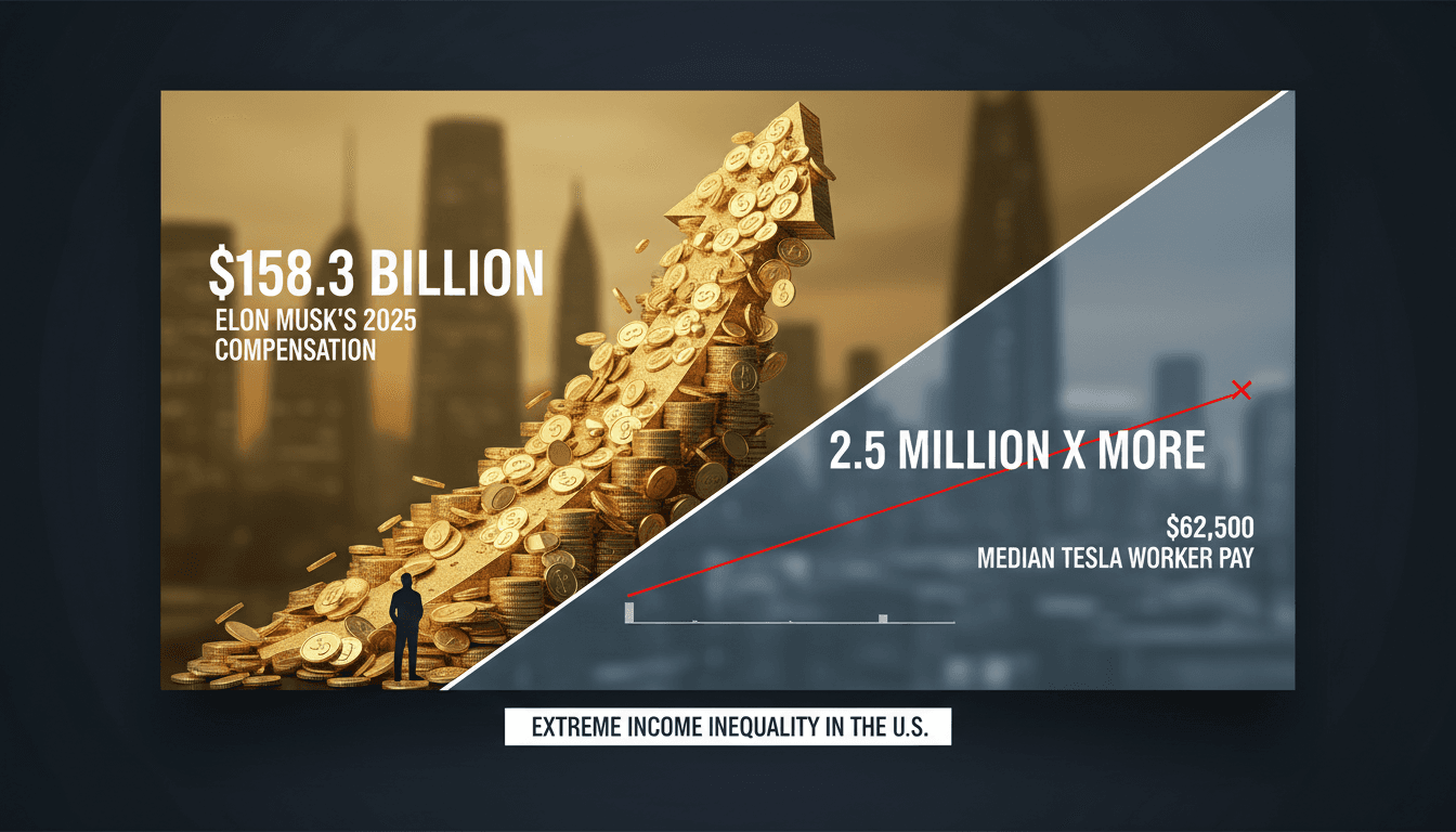 Elon Musk's 2025 Compensation Highlights Extreme Income Inequality in the U.S.