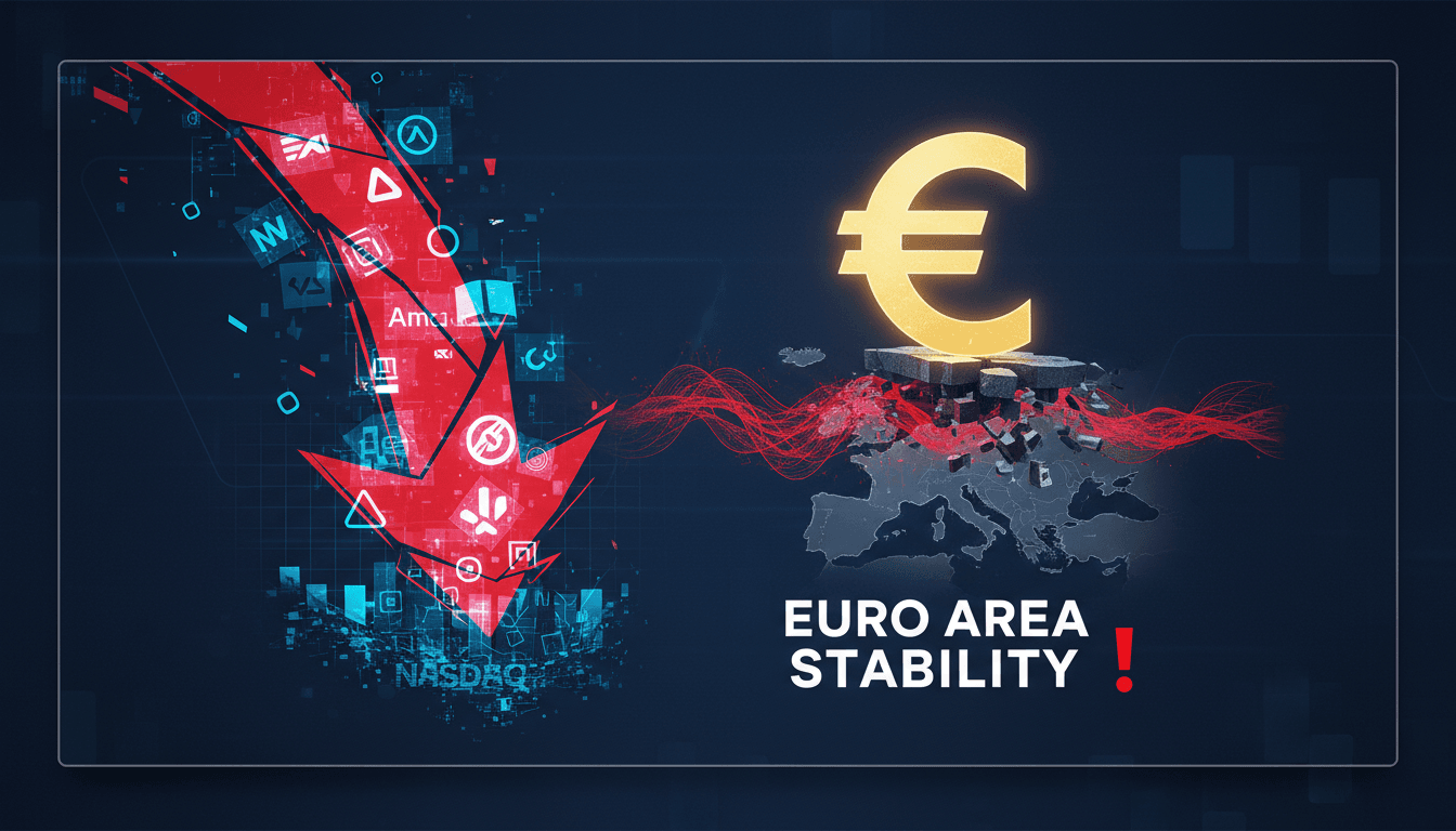 ECB warning about U.S. tech stock correction and euro area stability