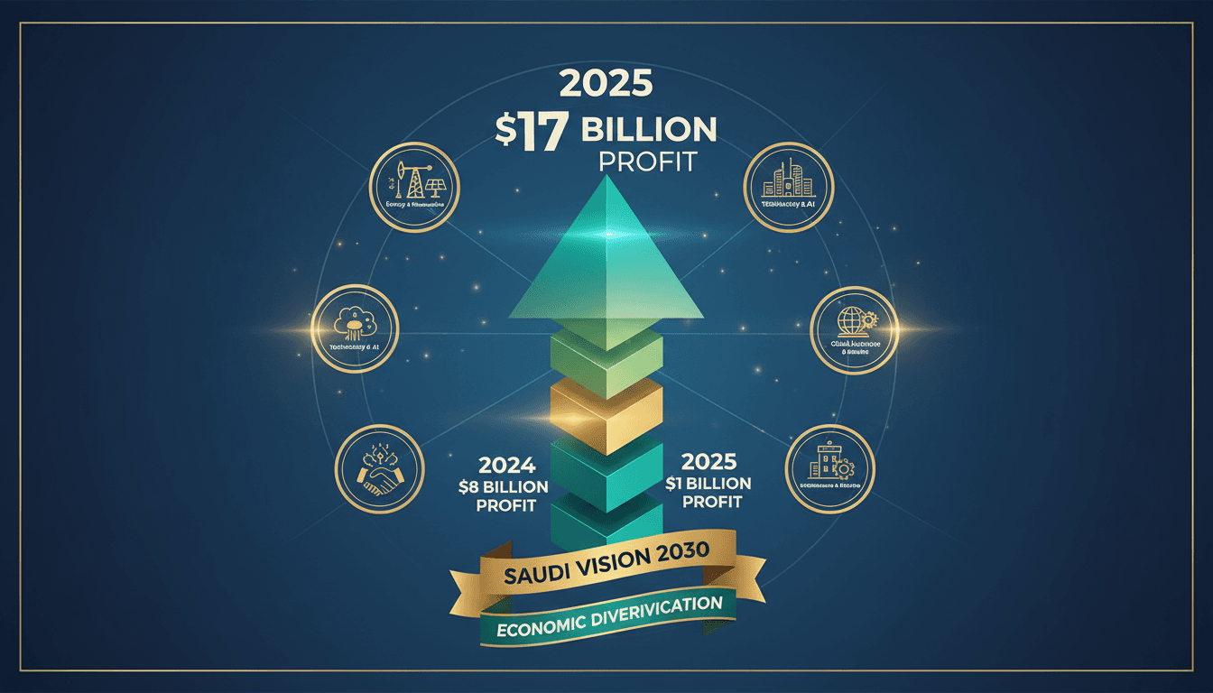 Infographic illustrating Saudi PIF's financial growth and strategic investments in 2025.