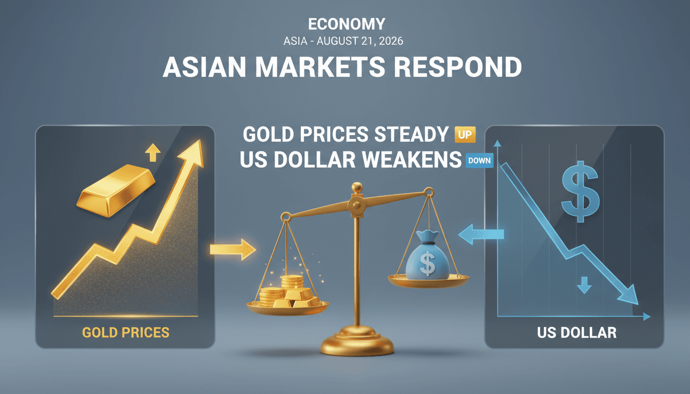 A visual representation of gold price trends and US dollar fluctuations, highlighting the stability in gold prices.