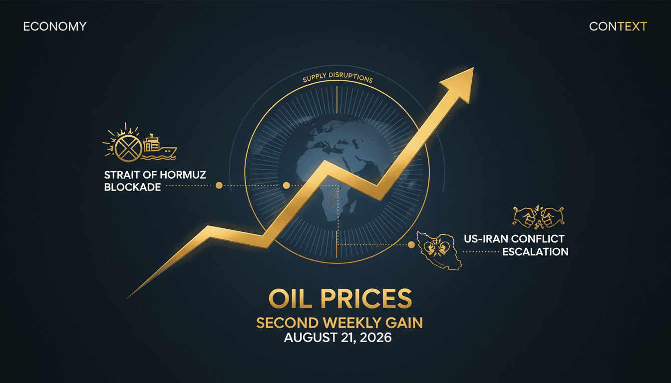 Oil Prices Set for Second Weekly Gain Amid Ongoing US-Iran Conflict