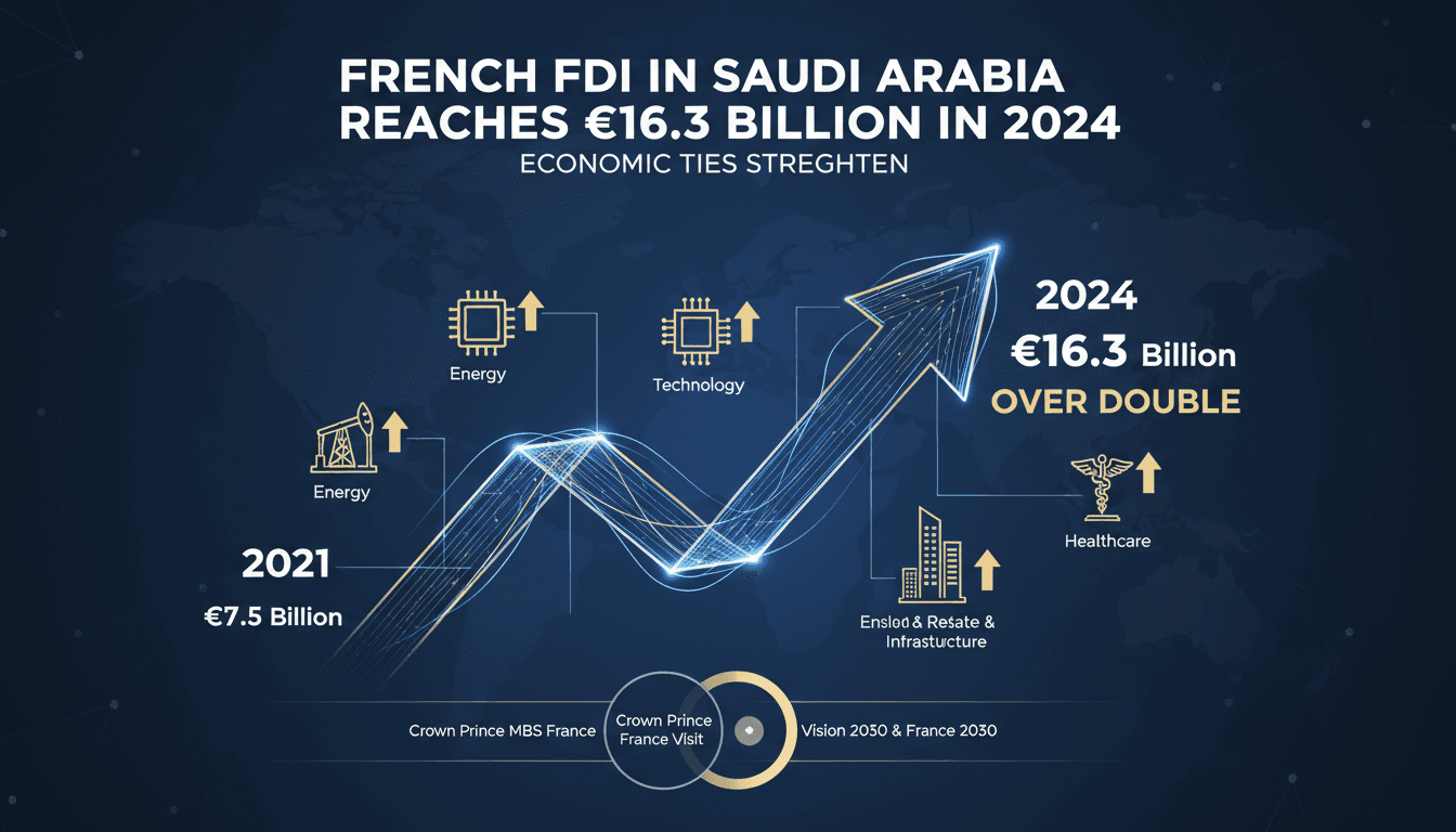 French FDI in Saudi Arabia Reaches €16.3 Billion in 2024