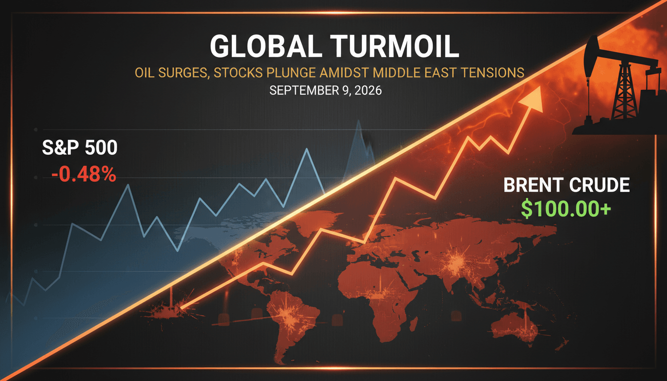 S&P 500 Declines as Brent Crude Surpasses $100 Amid Middle East Tensions