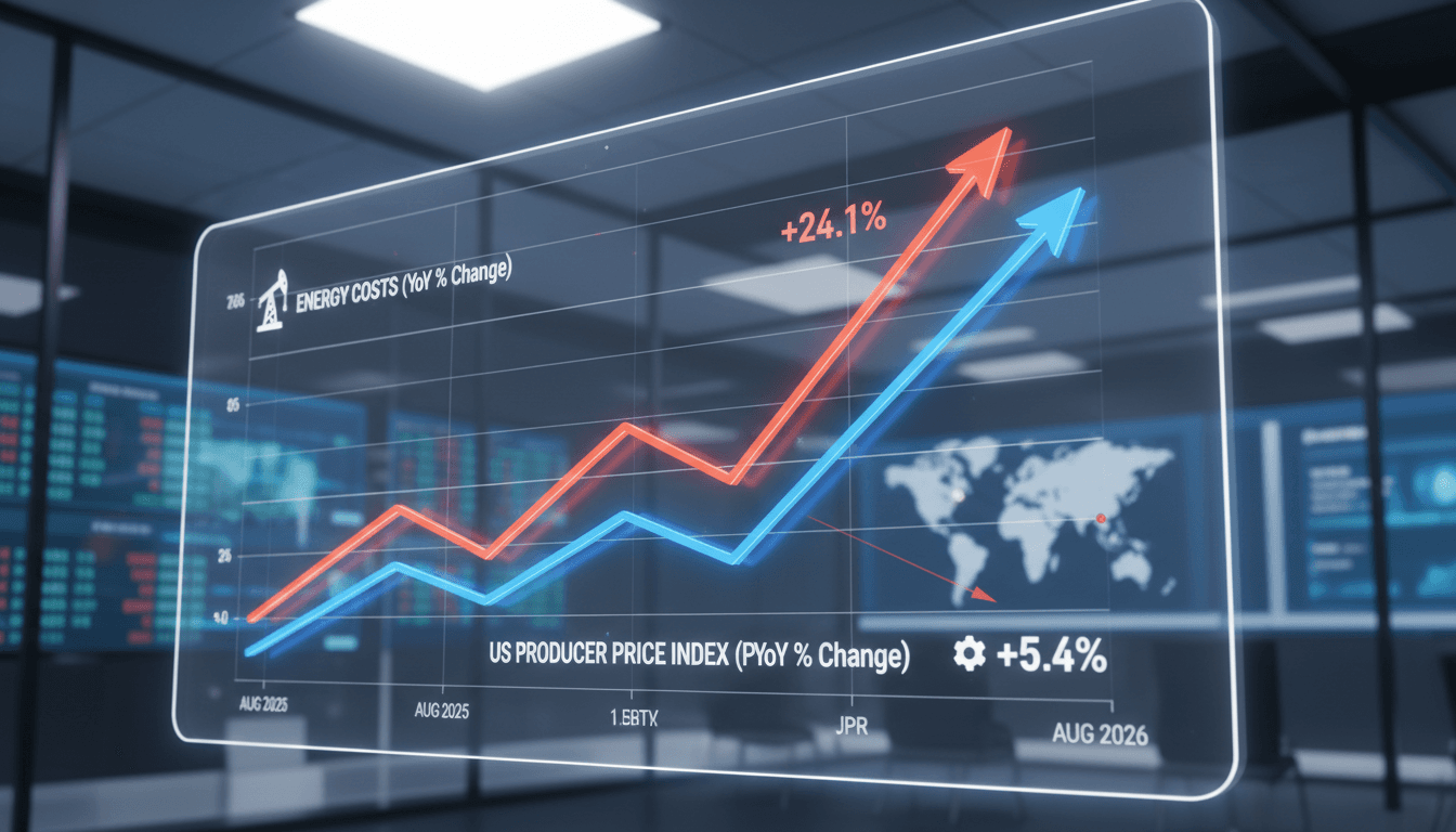 US Producer Price Index Rises 5.4 Percent Year-over-Year Driven by Energy Costs