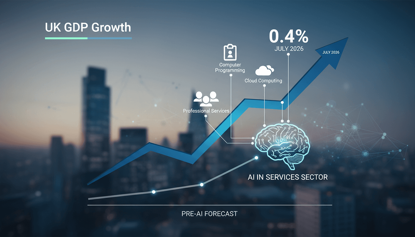 UK GDP Grows 0.4 Percent in July 2026 Driven by AI in Services Sector