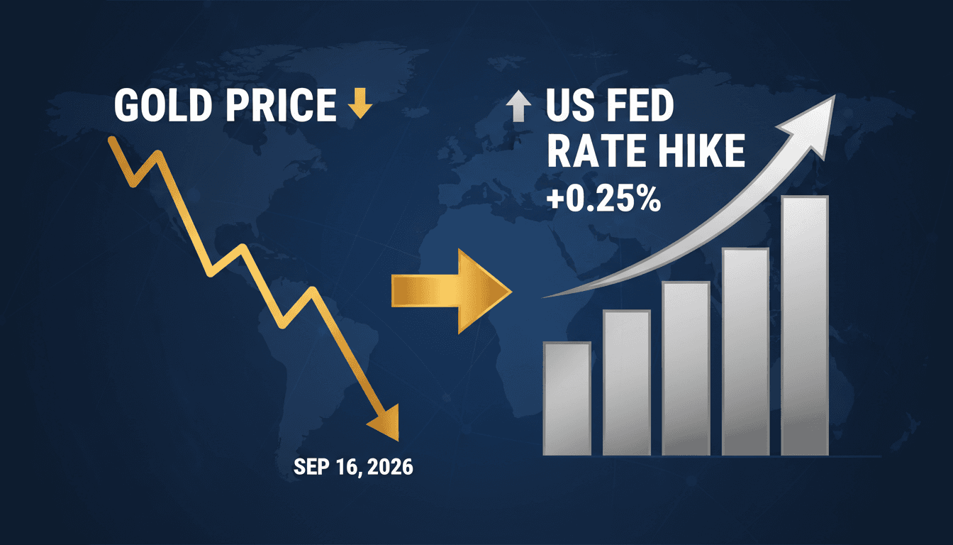 Gold Prices Drop Following US Federal Reserve Interest Rate Increase