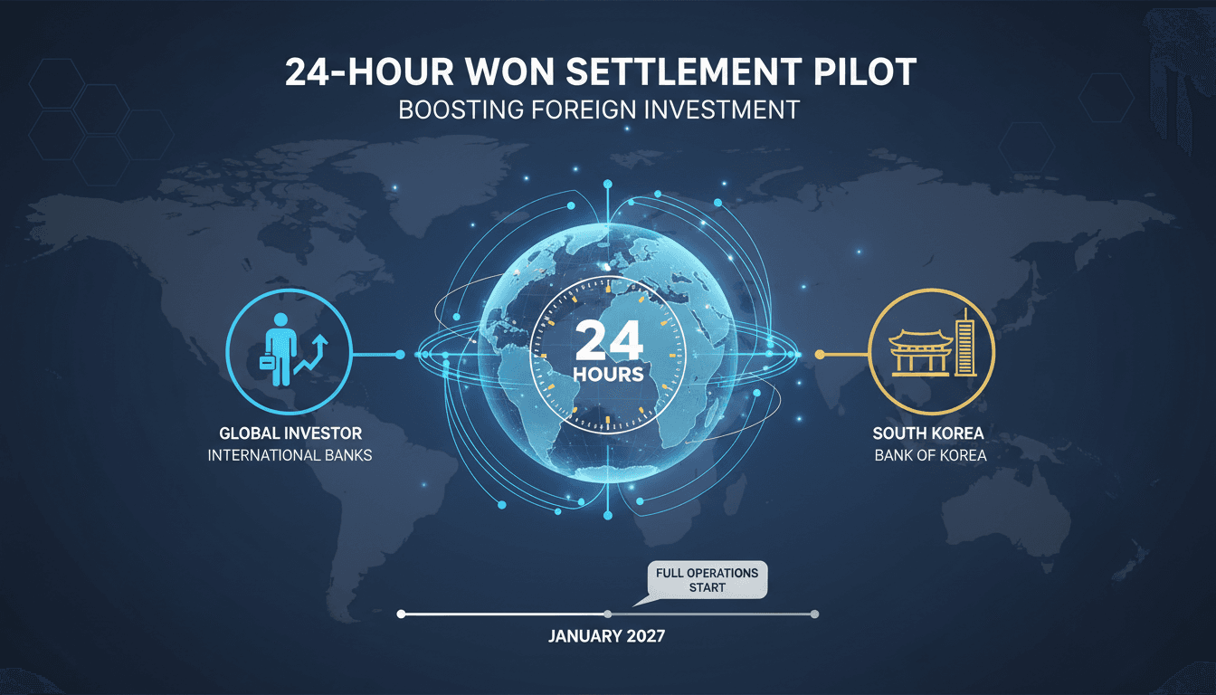 Bank of Korea Launches 24-Hour Won Settlement Pilot to Boost Foreign Investment