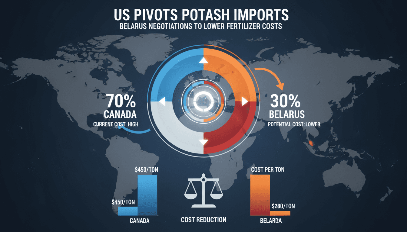 US Initiates Potash Import Negotiations with Belarus to Lower Costs Amid Trade Tensions with Canada