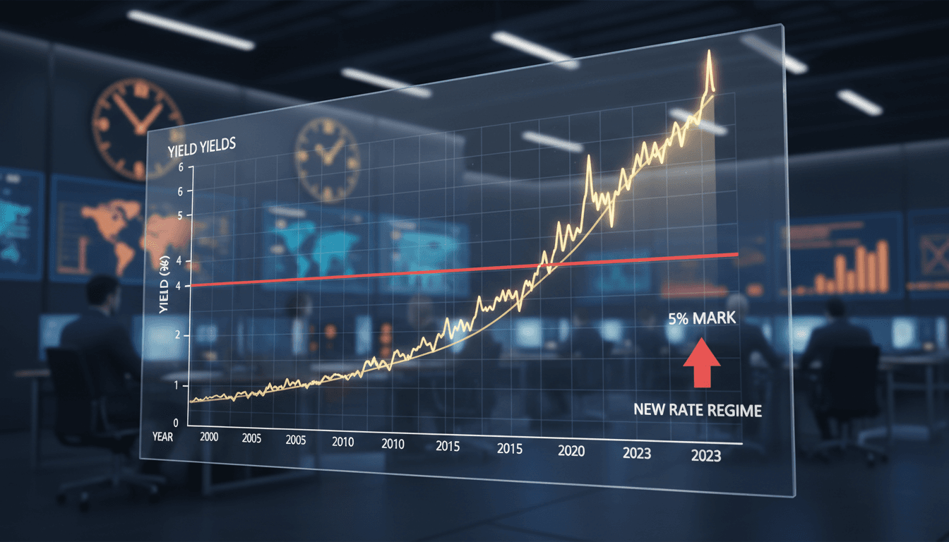 US Treasury Yields Exceed 5% Mark Signaling New Rate Regime
