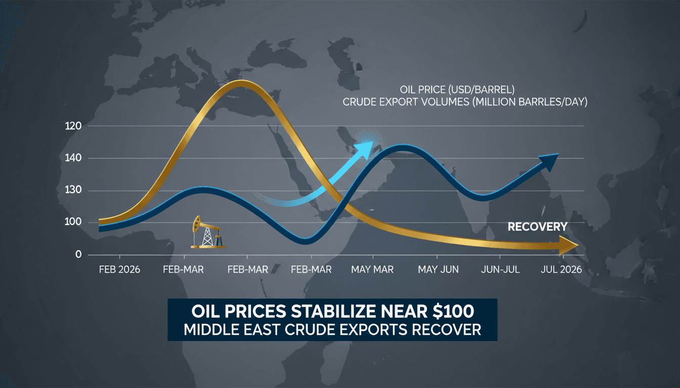 Oil Prices Stabilize Near $100 as Middle East Crude Exports Recover